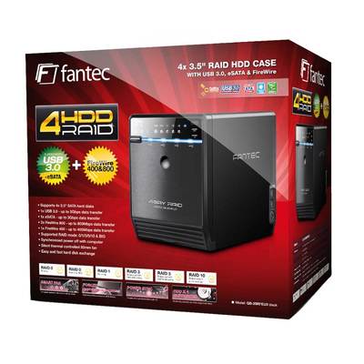 Fantec HDD Gehäuse / externe HDD Mehrfach-Gehäuse schwarz 3,5 Zoll Fantec HDD Gehäuse / externe HDD schwarz 3,5 Zoll