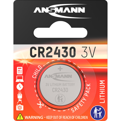 4013674020096 - Lithium Knopfzelle CR2430 30 Volt 1er-Blister 4013674020096 - Lithium Knopfzelle CR2430 30 Volt 1er-Blister