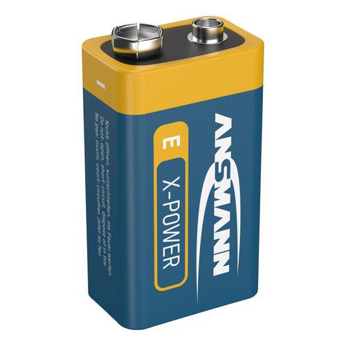 ANSMANN 5015643 X-Power Alkaline-Batterie, 6LR61, 9V-Block (E)