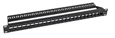 4049759083632 - ECOLAN© Verteilerfeld 19 1HE 24-Port -- schwarz 4049759083632 - ECOLAN© Verteilerfeld 19 1HE 24-Port -- schwarz
