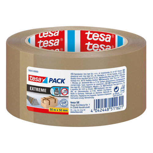 Tesa Packband tesapack Ultra Strong 57177-00000-11, 50mm x 66m, 38my, braun 4042448123626 Tesa