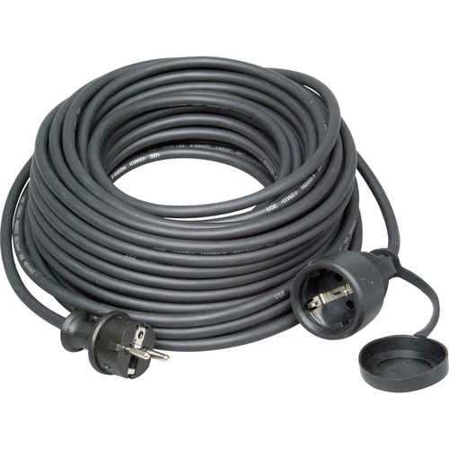 Kopp Schutzkontakt-Verlängerung, Gummi-Stecker/-Kupplung/-Leitung, 25m
