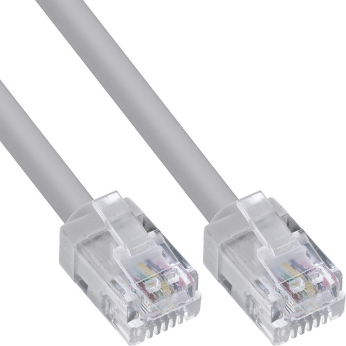InLine® Modular-Rundkabel RJ12, Stecker / Stecker, 6adrig, 6P6C, 0,5m