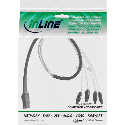 InLine SAS Kabel rot 0,5 Meter InLine SAS Kabel rot 0,5 Meter