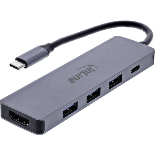 4043718349289 - Multifunktions-Hub 3x USB-A 5 Gb s HDMI 4K 60 Hz USB-C PD 100 W