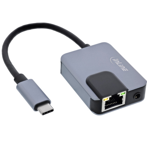 InLine® USB-C 3-in-1 Adapter, Gigabit, Audio, PD 3.0