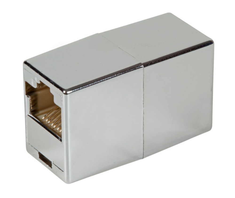 Keystone + Adapter  Modular-Adapter RJ45 UTP, metallfarben,  - 1 VPE = 100 Stï¿½ck