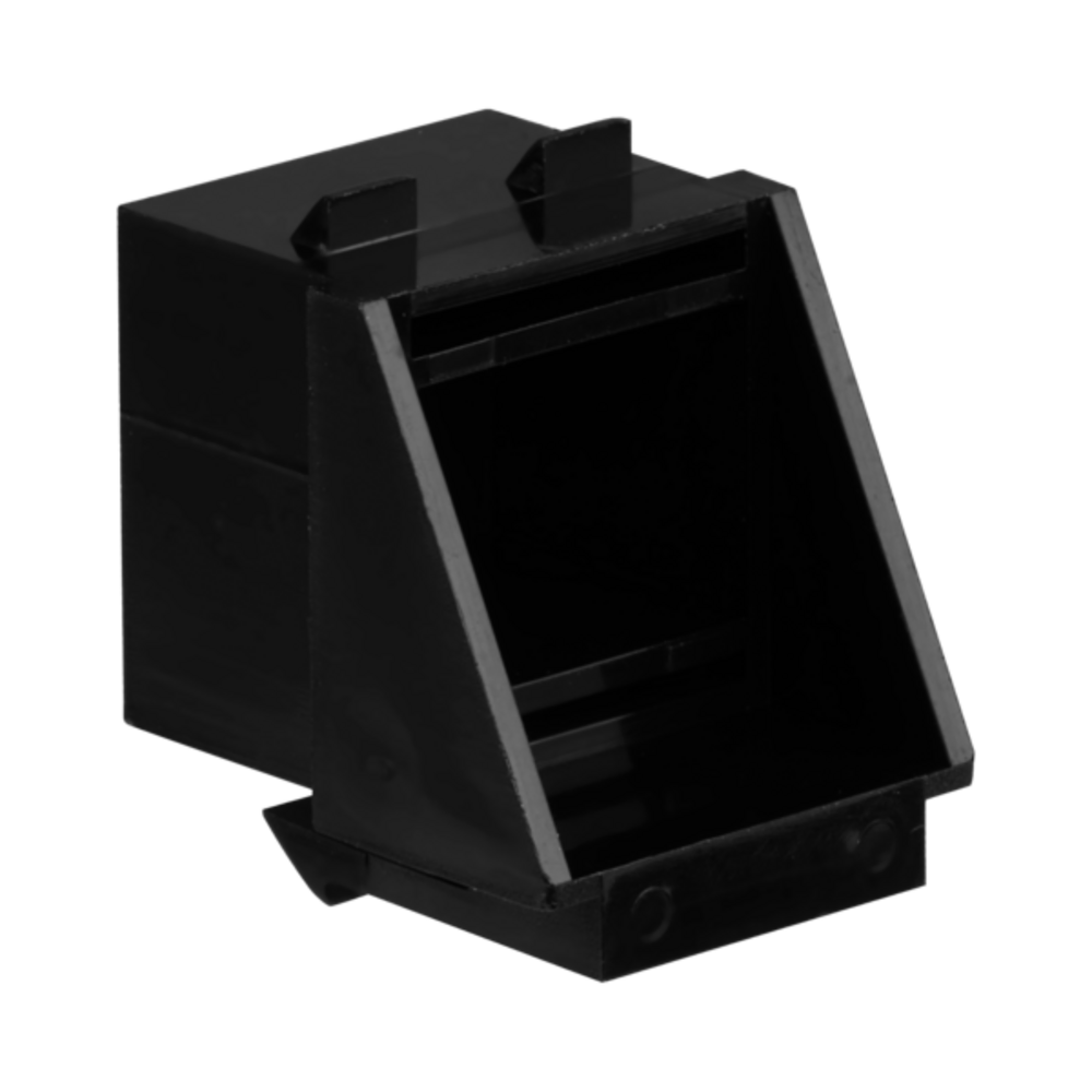 Keystone + Adapter Blindeinsatz RJ45 schwarz RAL9011, für, Keystoneausbrüche, - 1 VPE = 30 Stï¿½ck