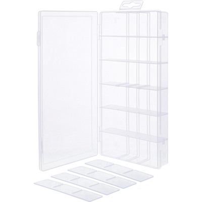 4043718331505 - Kleinteilebox 18 Fächer Abmessungen 207x110x27mm transparent 4043718331505 - Kleinteilebox 18 Fächer Abmessungen 207x110x27mm transparent