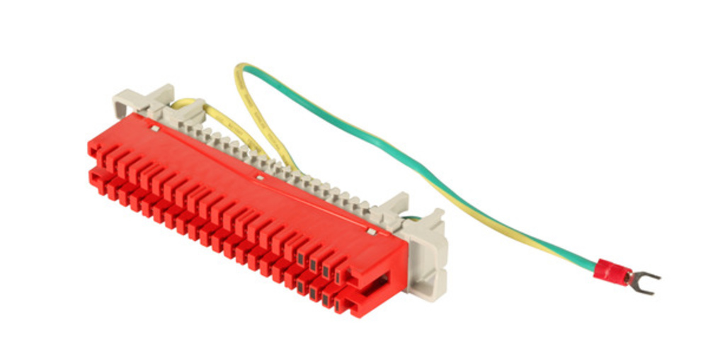 Telekom + LSA Systeme LSA-Erdungsdrahtleiste 2/34 34polig für, Rundstangenmontage - 1 VPE = 8 Stï¿½ck
