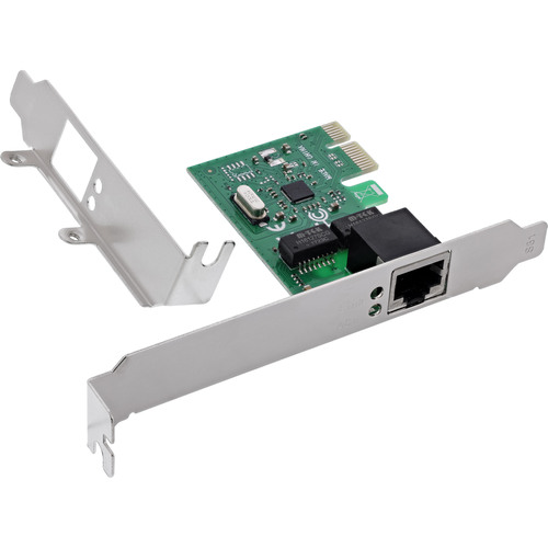 4043718348244 - Gigabit Netzwerkkarte 1x RJ45 1Gb s PCIe x1 inkl Low-Profile