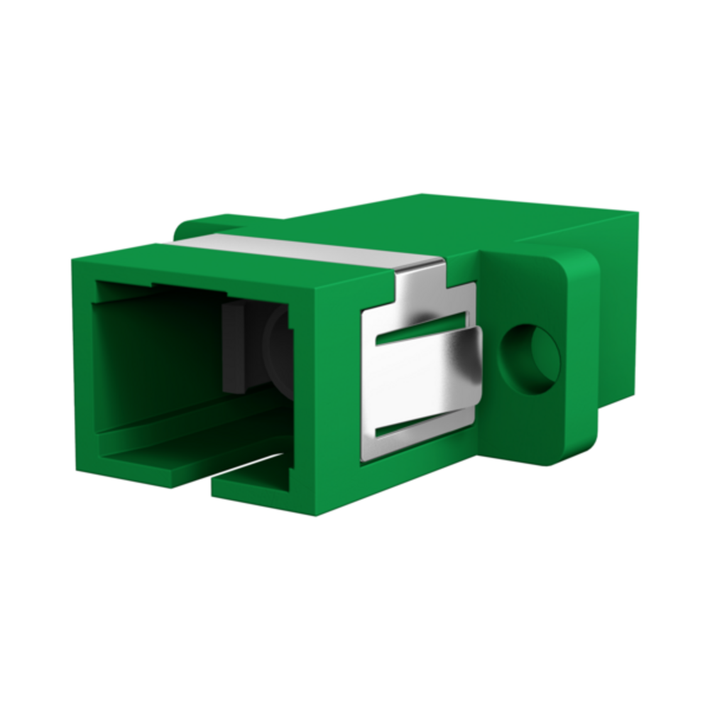 Glasfaser Kupplungen Kupplung SC/APC Simplex OS2 grün, - 1 VPE = 12 St�ck