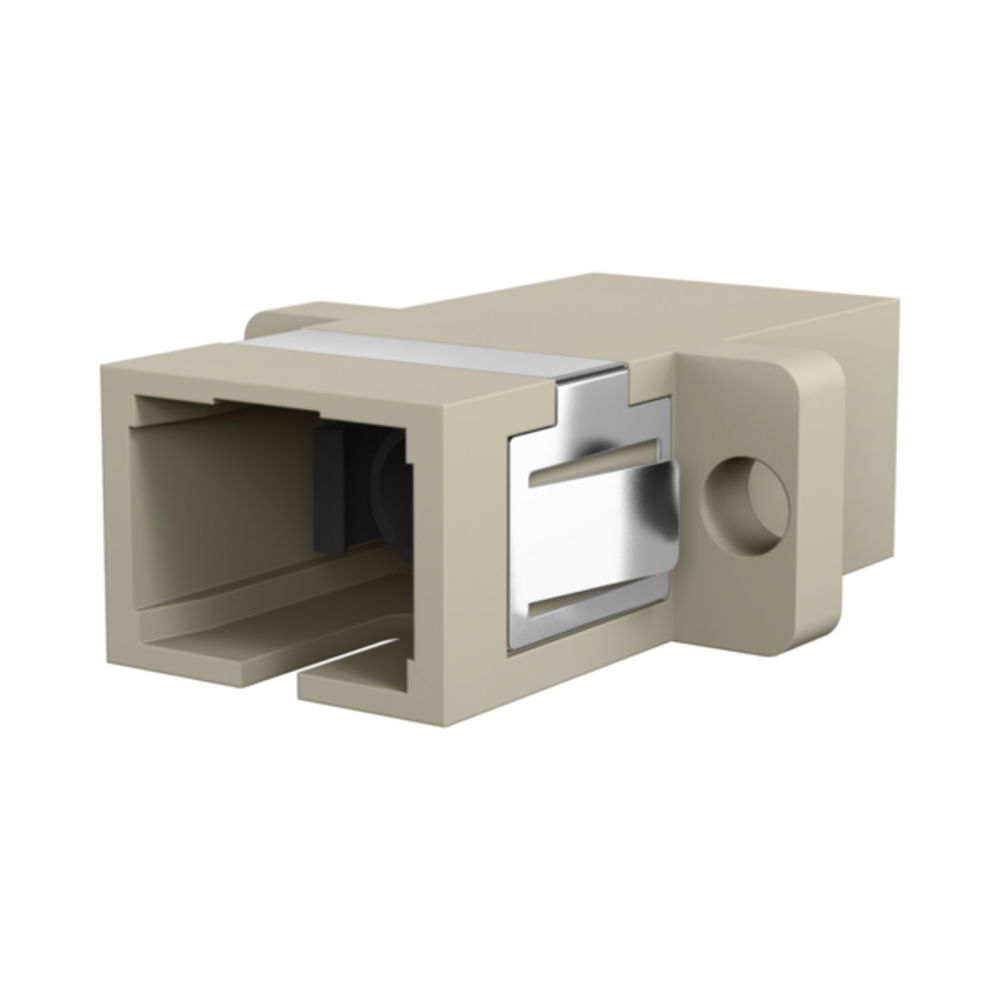 Glasfaser Kupplungen Kupplung SC Simplex OM1-2 beige, - 1 VPE = 12 St�ck