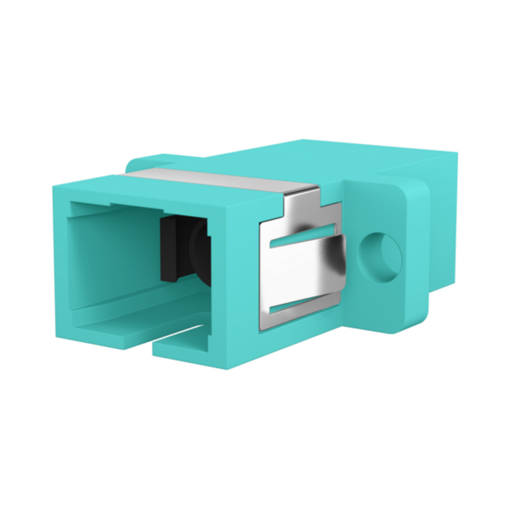 Glasfaser Kupplungen Kupplung SC Simplex OM3 aqua, - 1 VPE = 12 Stï¿½ck