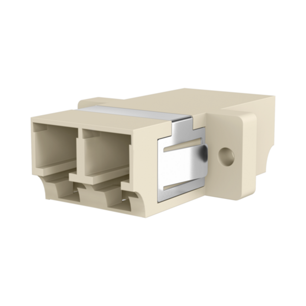 Glasfaser Kupplungen Kupplung LC Duplex OM1-2 beige, - 1 VPE = 12 Stï¿½ck