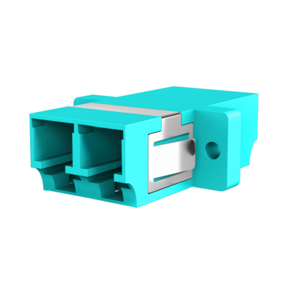 Glasfaser Kupplungen Kupplung LC Duplex OM3 aqua, - 1 VPE = 12 St�ck