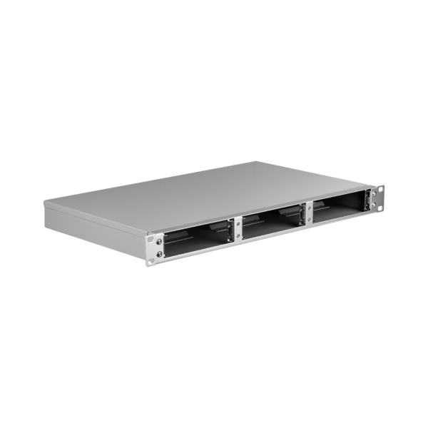 4049759294953 - 19 Baugruppenträger 1HE  für 3x 7TE -- Moduleinschub Aluminium Front grau