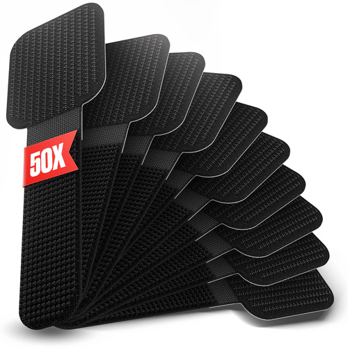 LABEL THE CABLE Klettkabelbinder WALL STRAPS PRO schwarz 9,0 cm x 1,6 cm, 50 St.