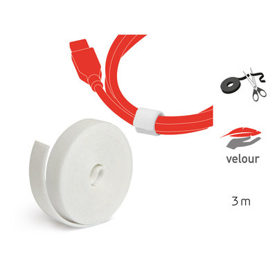 Label-The-Cable Kennzeichnung / Befestigung weiß 25 Meter Label-The-Cable Kennzeichnung / Befestigung weiß 25 Meter