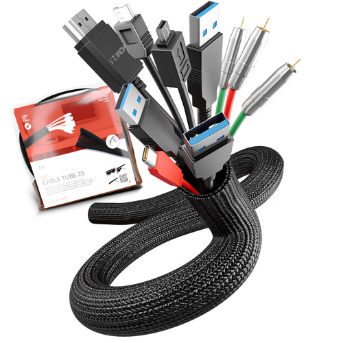 4260162070716 - 19 Zoll  Kabelschlauch   Label the Cable LTC 5110   Schwarz 4260162070716 LABEL THE CABLE