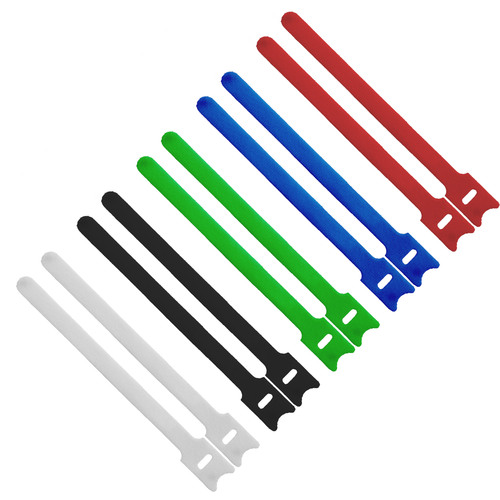 4043718159703 - Kabelbinder 12x150mm Klett-Verschluss 10er 5 versch Farben
