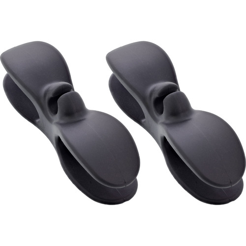 4043718343973 - Kabelaufwickler für Gerätekabel selbstklebend schwarz 2er-Set