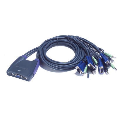 4710423776456 - ATEN Petite CS64US - KVM- Audio- USB-Switch - 4 x KVM Audio USB - 1 lokaler Benutzer - Desktop 4710423776456 - ATEN Petite CS64US - KVM- Audio- USB-Switch - 4 x KVM Audio USB - 1 lokaler Benutzer - Desktop