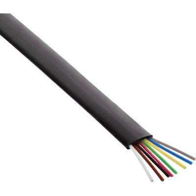 4043718013005 - Modularkabel 8adrig Flachband schwarz 100m Ring 4043718013005 - Modularkabel 8adrig Flachband schwarz 100m Ring