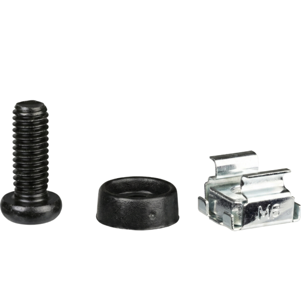 Käfigmuttern-Set 50 x M6, komplett, schwarz