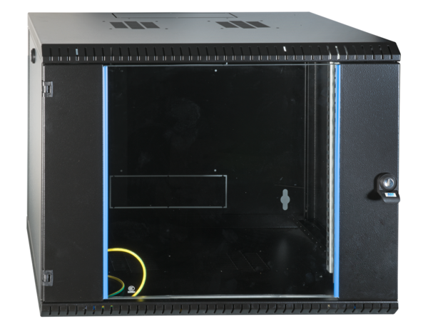 4049759222048 - 19 Wandgehäuse 9HE fest -- 1-teilig RAL9005 Tiefe 600 mm