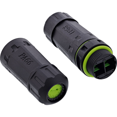 InLine® LWL-Kupplung SC, IP68, 2x2 SC Buchse, Outdoor, M20