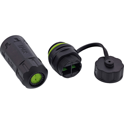 4043718346745 - LWL-Kabelkupplung SC kurz IP68 2x2 SC Buchse M20