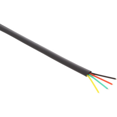 4043718013289 - Modularkabel 4adrig Flachband schwarz 100m Ring 4043718013289 - Modularkabel 4adrig Flachband schwarz 100m Ring