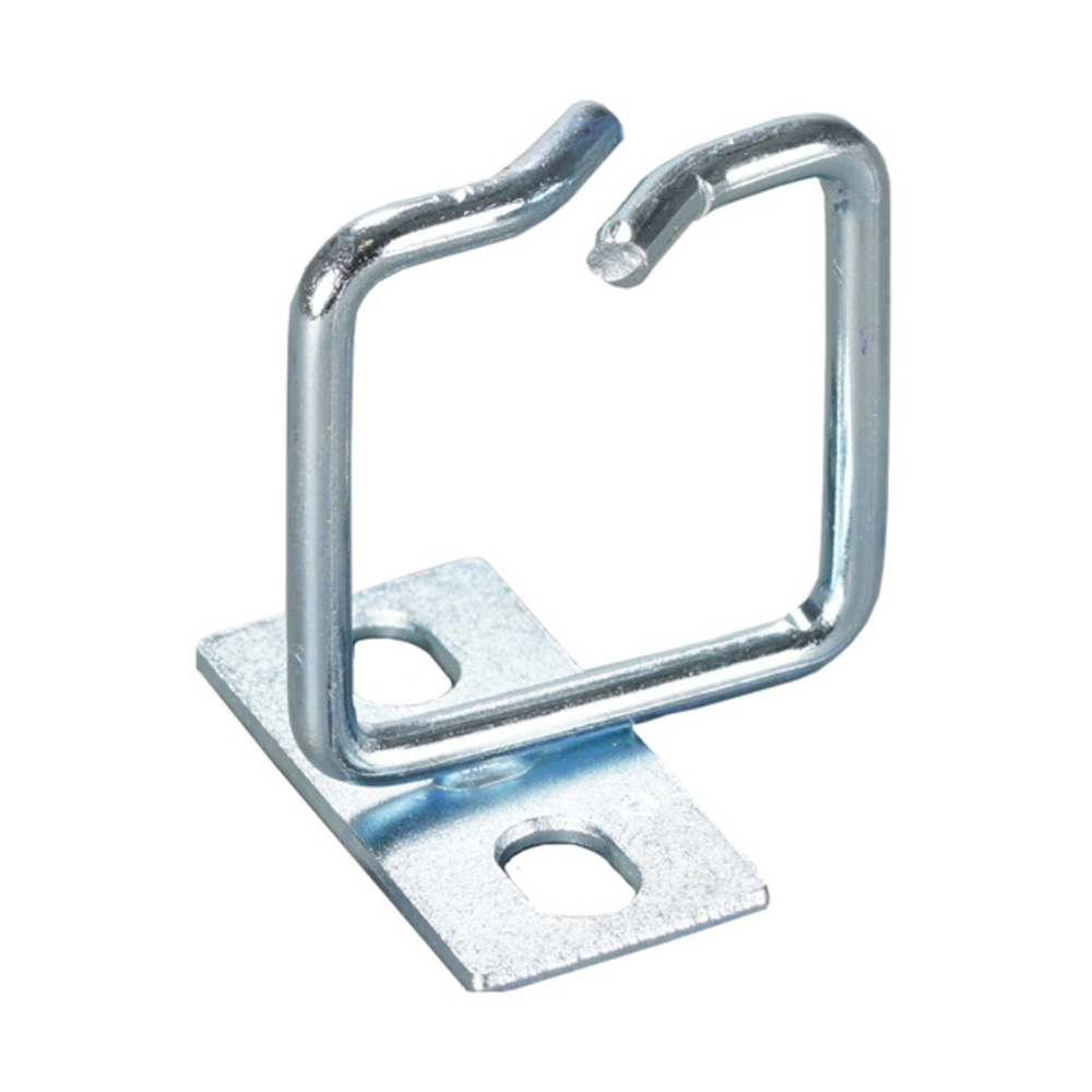Kabelmanagement Kabelführungsbügel 40 x 40 mm mit, seitlich versetzter Montageplatte - 1 VPE = 30 Stï¿½ck