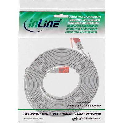 InLine Patchkabel Cat.6 U/UTP grau 0,5 Meter InLine Patchkabel grau 0,5 Meter