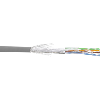 4043718007578 - Patchkabel Cat5e grau SF UTP AWG26 CCA PVC 100m