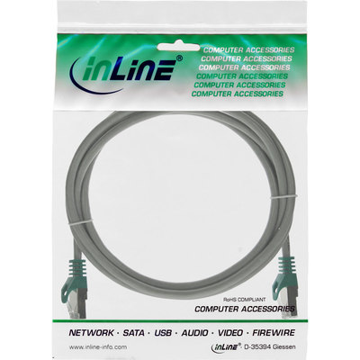 InLine Patchkabel Cat.5e F/UTP Crossover grau 0,5 Meter InLine Patchkabel grau 0,5 Meter
