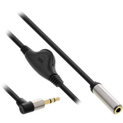 4043718282913 - Slim Audio Kabel Klinke 35mm ST gewinkelt BU mit Lautstärkeregler 4043718282913 - Slim Audio Kabel Klinke 35mm ST gewinkelt BU mit Lautstärkeregler