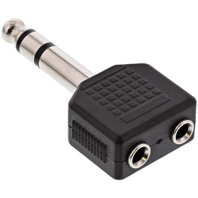 4043718031016 - Audio Adapter Stereo 63mm Klinke Stecker an 2x 35mm Klinke Buchse 4043718031016 - Audio Adapter Stereo 63mm Klinke Stecker an 2x 35mm Klinke Buchse