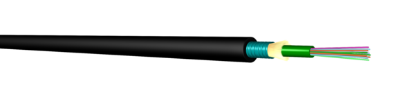 UCFibre A-D(ZN)(SR)2Y OS2 6E (1x6) Fca 3000N , schwarz 8,5mm G657A1 Stahlwelle