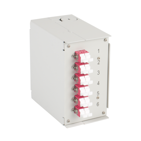 4049759330576 - Hutschienenbox OM4 6xLC-Duplex Kupplung -- ohne Pigtails