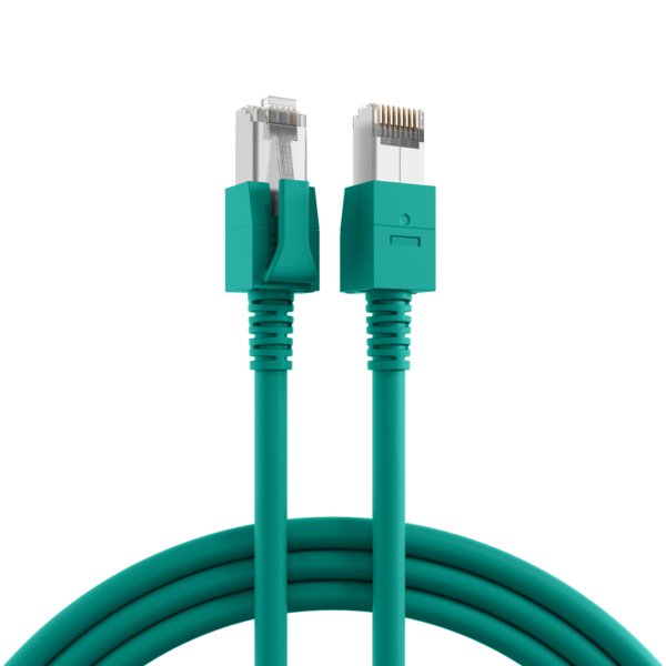 4049759059262 - RJ45 Patchkabel Cat6A S FTP FRNC -- VC LED grün 2m