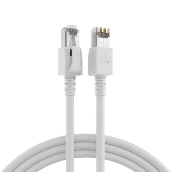 4049759059668 - RJ45 Patchkabel Cat6A S FTP FRNC -- VC LED weiß 5m
