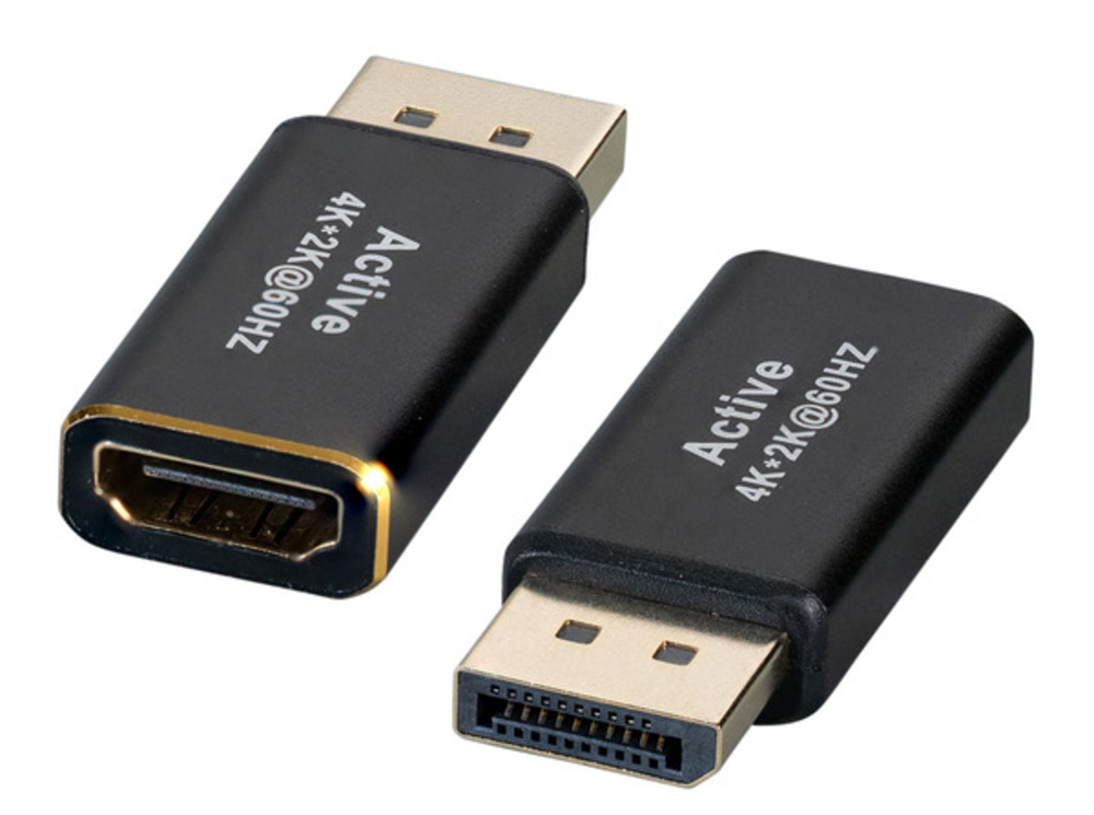 Displayport DisplayPort Adapter,DP Stecker,auf HDMI, Typ A Buchse, 4K 60HZ - 1 VPE = 10 St�ck