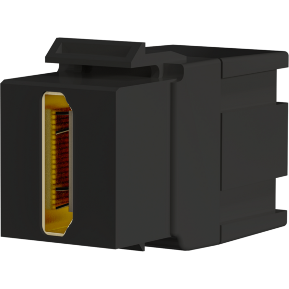 Keystone + Adapter  Keystone Einbauadapter HDMI A - A, schwarz - 1 VPE = 100 Stï¿½ck