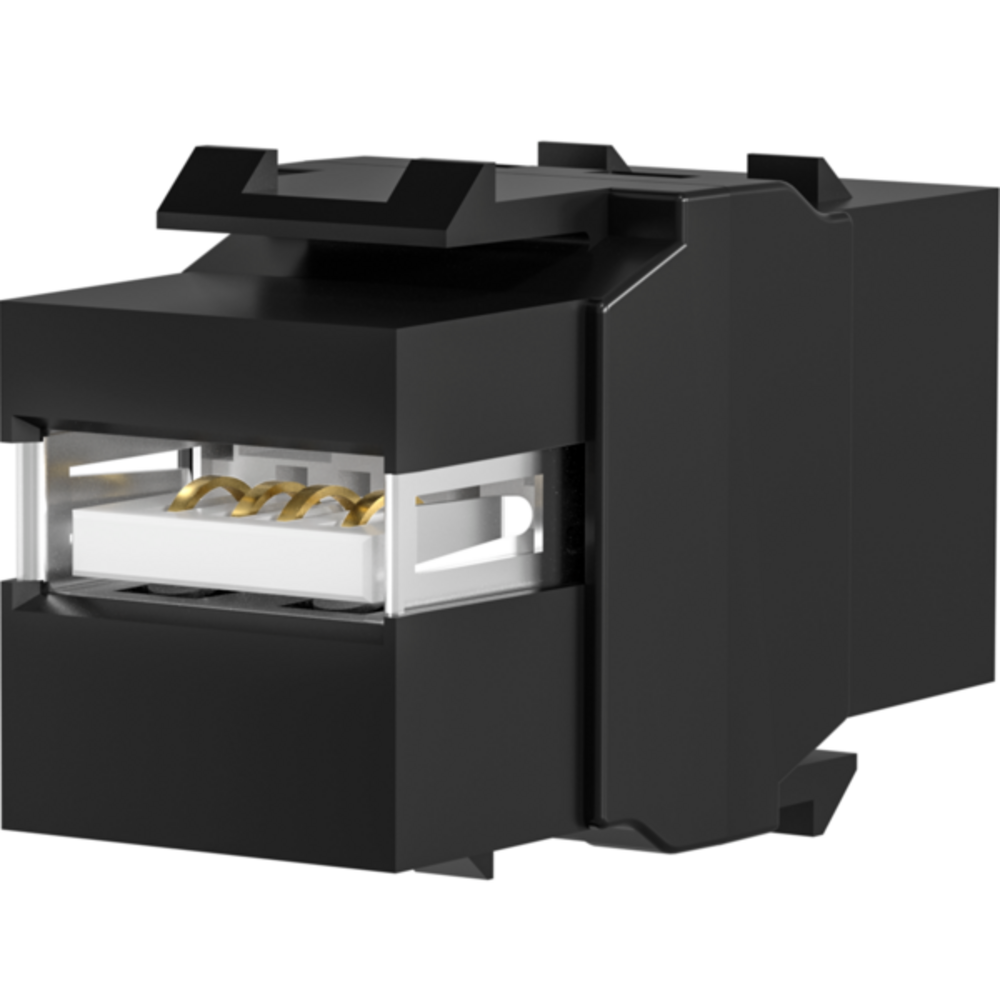 Keystone + Adapter  Keystone Einbauadapter USB2.0 A - B, schwarz - 1 VPE = 100 Stï¿½ck