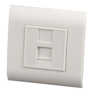 4049759029098 - Rahmenset 80x80 mit Zentralplatte 45x45 -- für 1 Keystone Auslass gerade 4049759029098 - Rahmenset 80x80 mit Zentralplatte 45x45 -- für 1 Keystone Auslass gerade