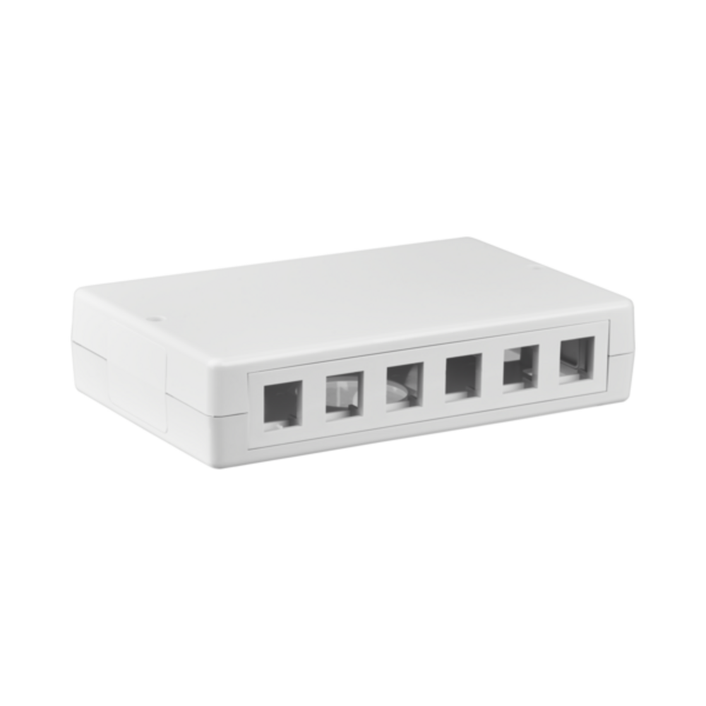Netzwerkdose Keystone Verteilerbox Aufputz 6/12 Port,  - 1 VPE = 30 Stück