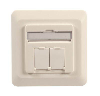 4049759149659 - Datendose Cat6 250MHz oben unten -- Unterputz 2xRJ45 RAL9010 4049759149659 - Datendose Cat6 250MHz oben unten -- Unterputz 2xRJ45 RAL9010
