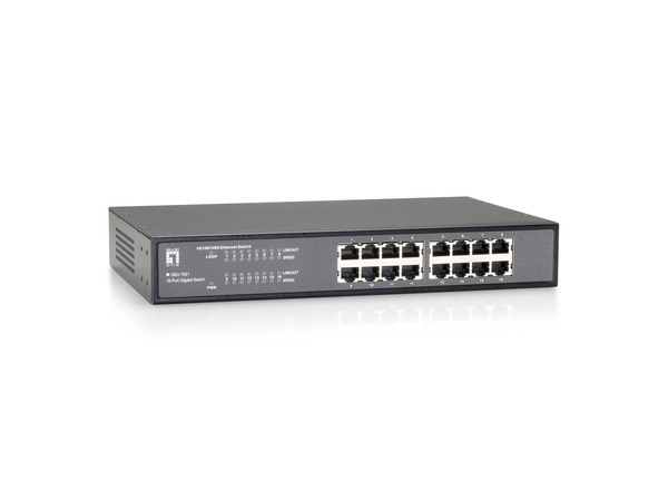 16-Port Gigabit Ethernet Switch, 10/100/1000Mbps